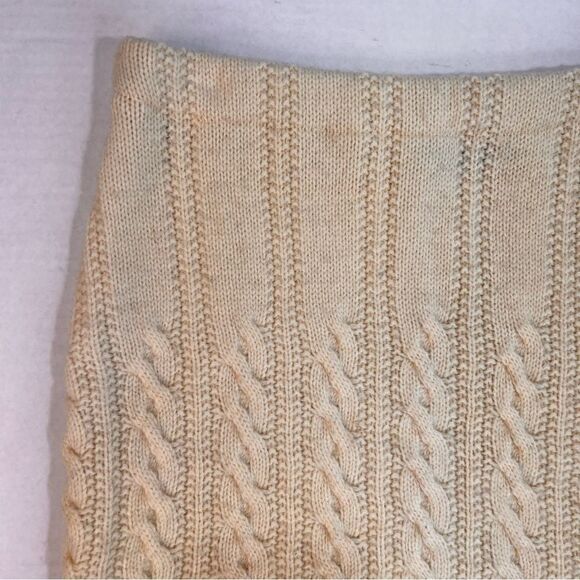 Jack & Mary Designs Upcycled Bun Warmer Wool Cable Knit Skirt S - Picture 3 of 10